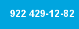 922 429-12-82 922 429-12-82